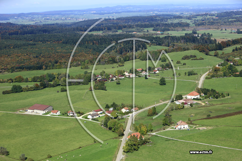 Photo arienne de Arc-sous-Cicon (La Rase)