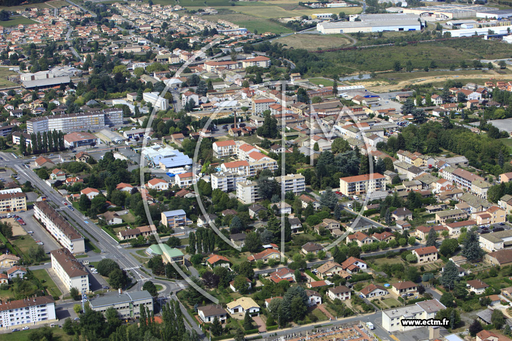 Photo arienne de Belleville