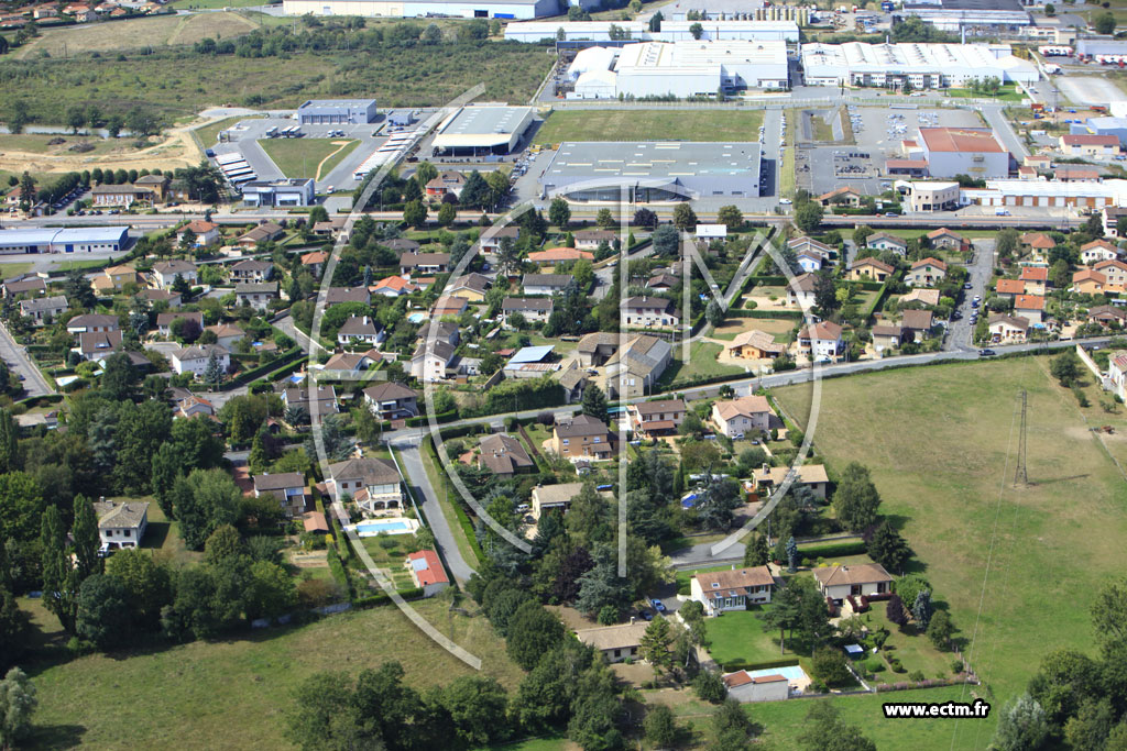 Photo arienne de Belleville