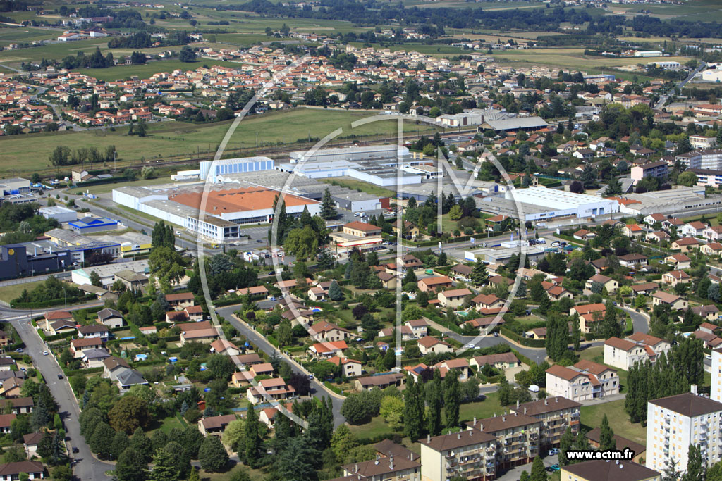 Photo arienne de Belleville