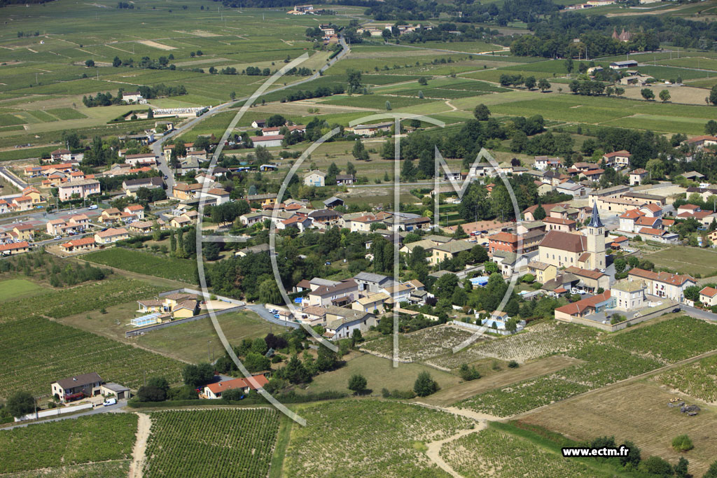 Photo arienne de Corcelles-en-Beaujolais