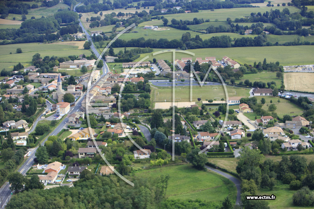 Photo arienne de Montceaux