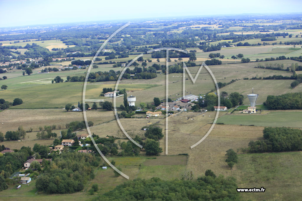 Photo arienne de Montceaux (Les Fourches)
