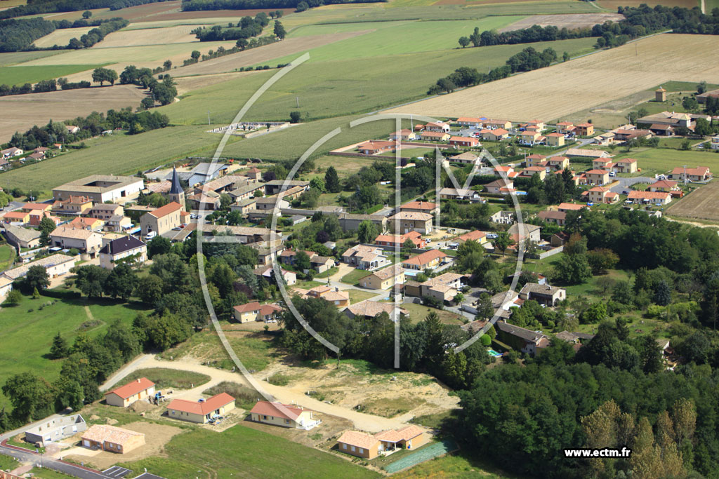 Photo arienne de Peyzieux-sur-Sane