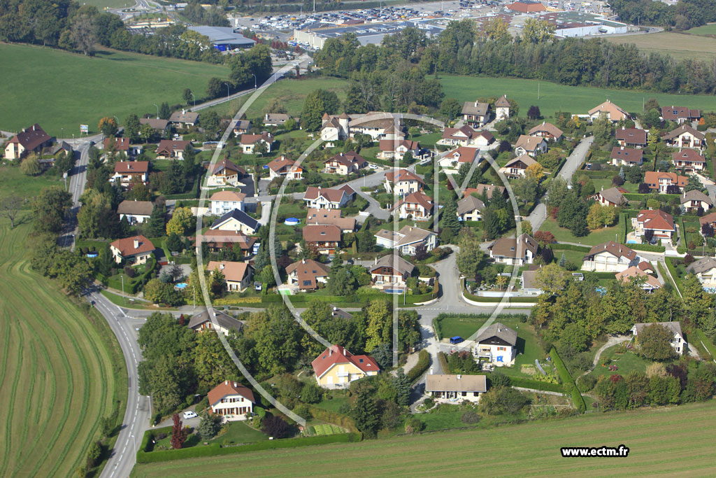 Photo arienne de Seynod (Route de Vergloz)