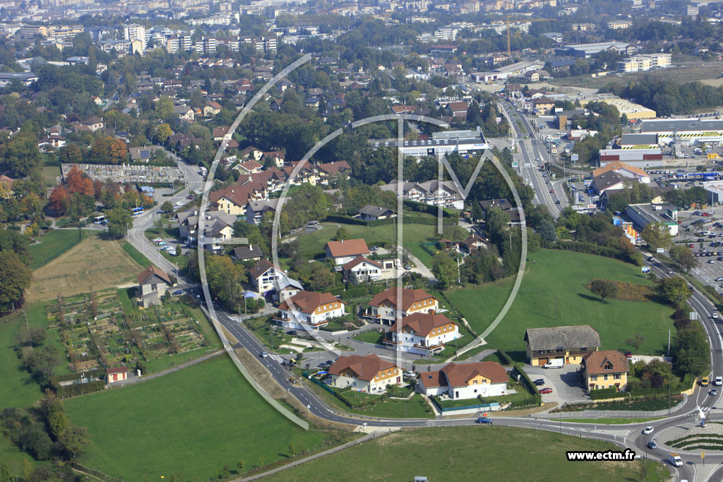 Photo arienne de Seynod (Route des Emognes)