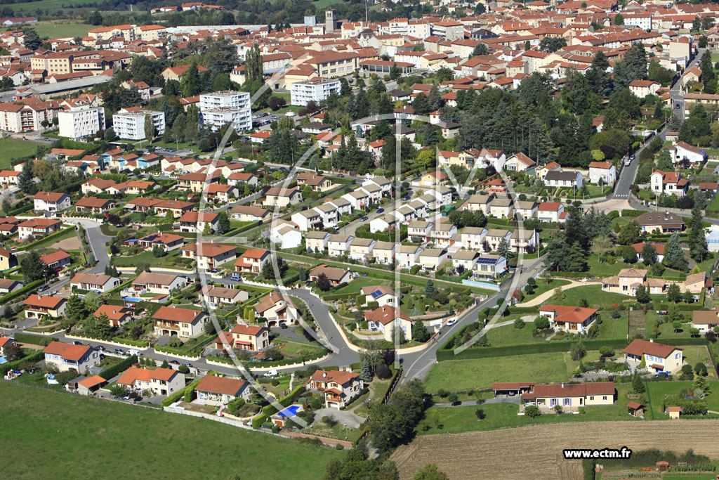 Photo arienne de Chazelles-sur-Lyon