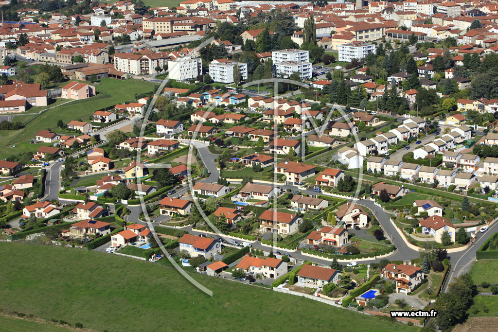 Photo arienne de Chazelles-sur-Lyon