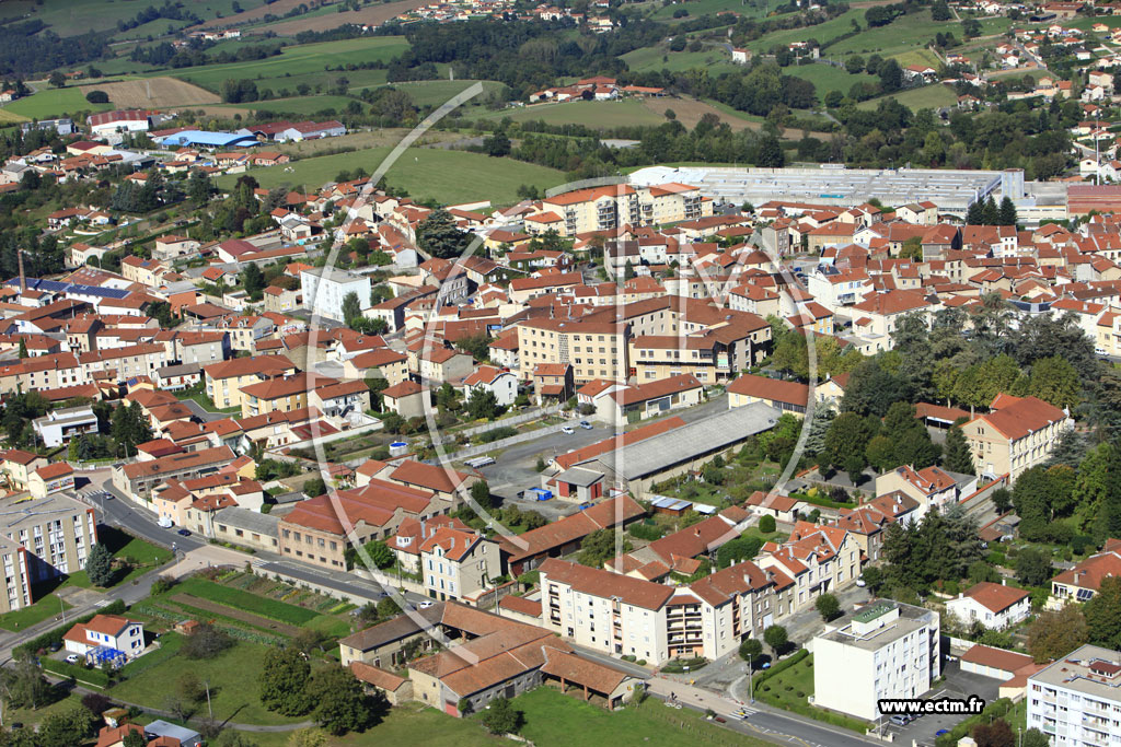 Photo arienne de Chazelles-sur-Lyon
