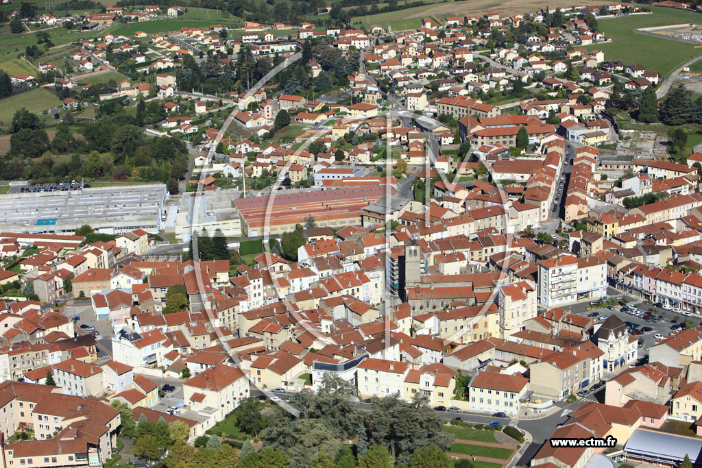 Photo arienne de Chazelles-sur-Lyon