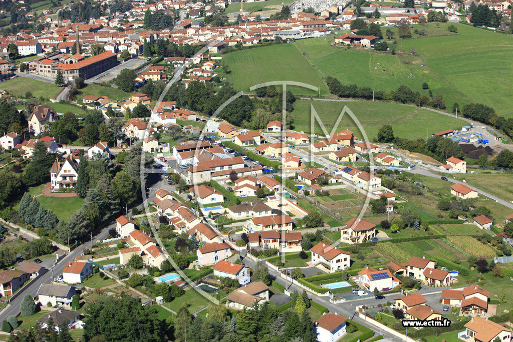 Photo arienne de Chazelles-sur-Lyon