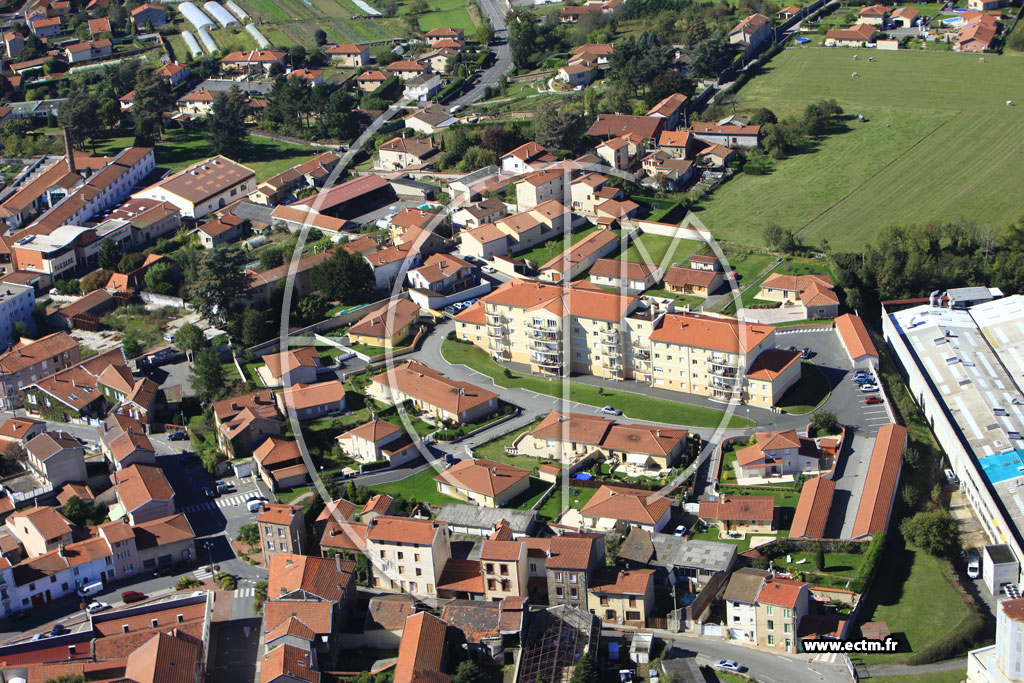 Photo arienne de Chazelles-sur-Lyon