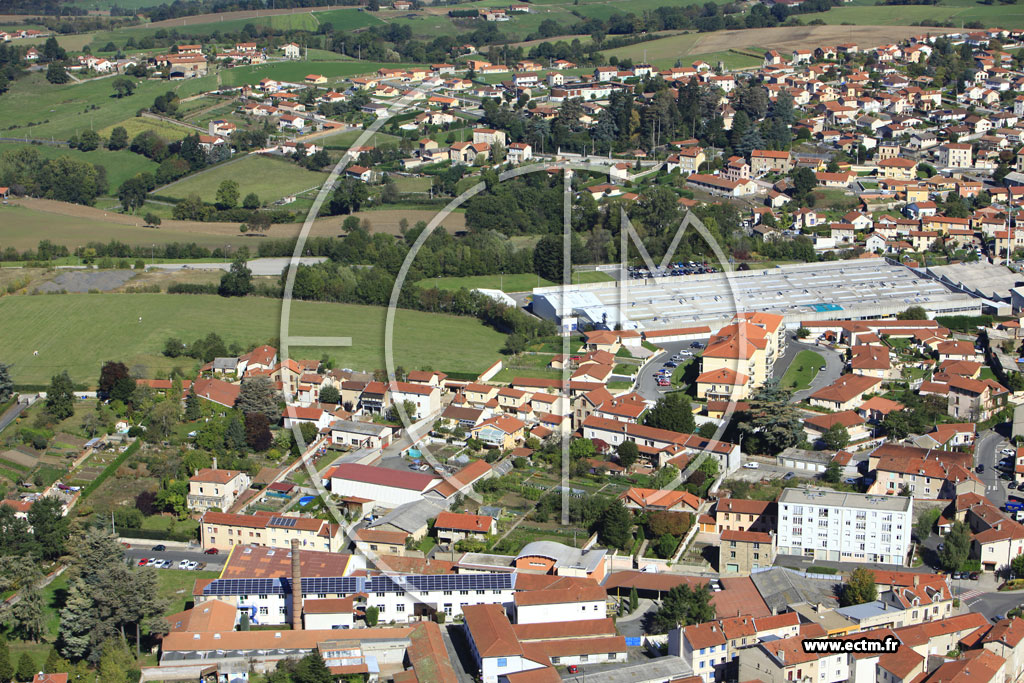 Photo arienne de Chazelles-sur-Lyon