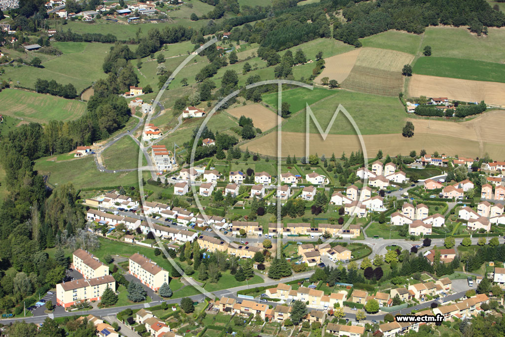 Photo arienne de Saint-Galmier