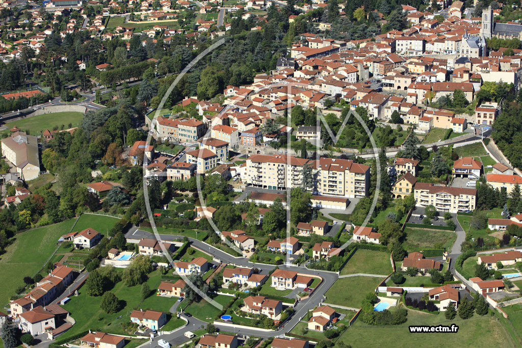 Photo arienne de Saint-Galmier