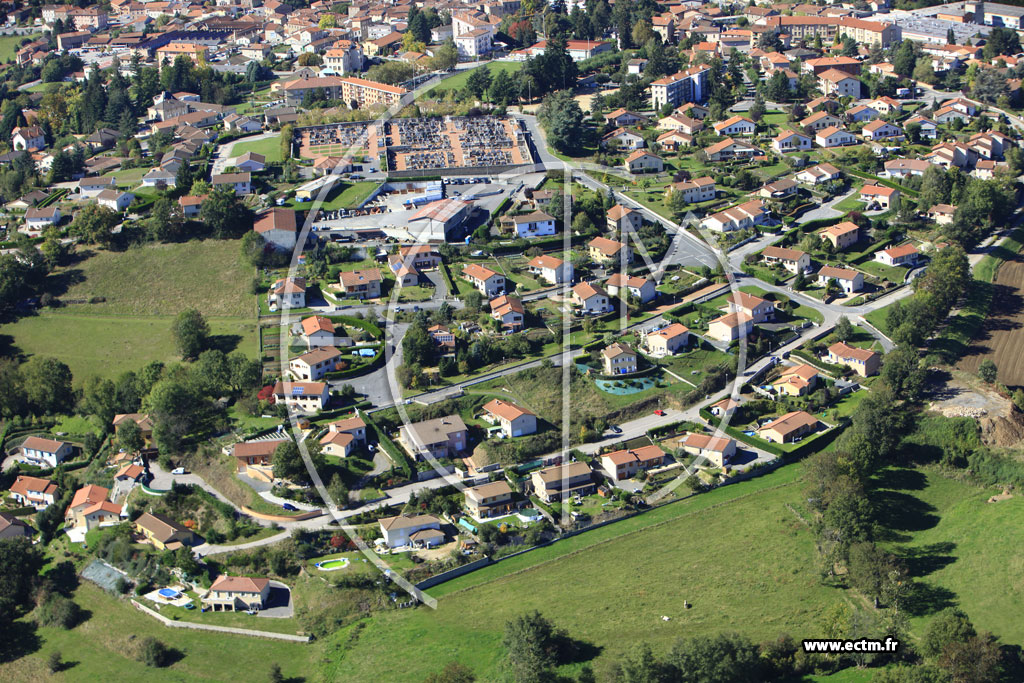 Photo arienne de Saint-Symphorien-sur-Coise