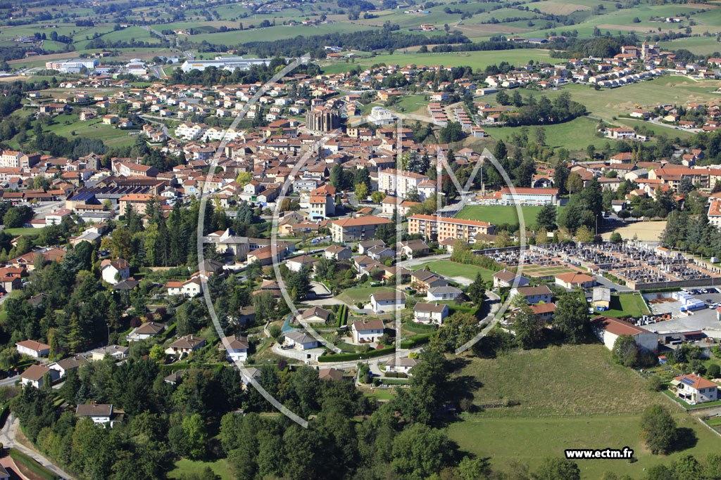 Photo arienne de Saint-Symphorien-sur-Coise
