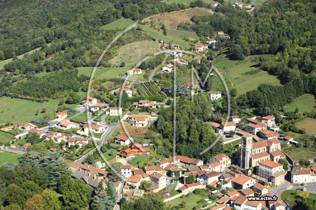 Photo arienne de Bellegarde-en-Forez