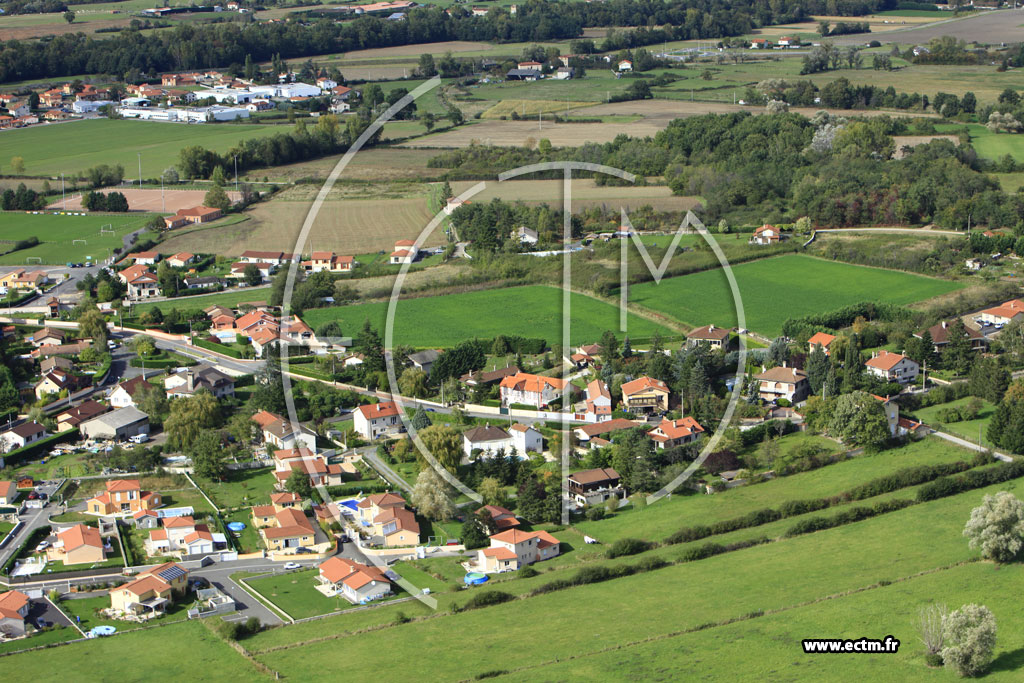 Photo arienne de Saint-Marcellin-en-Forez