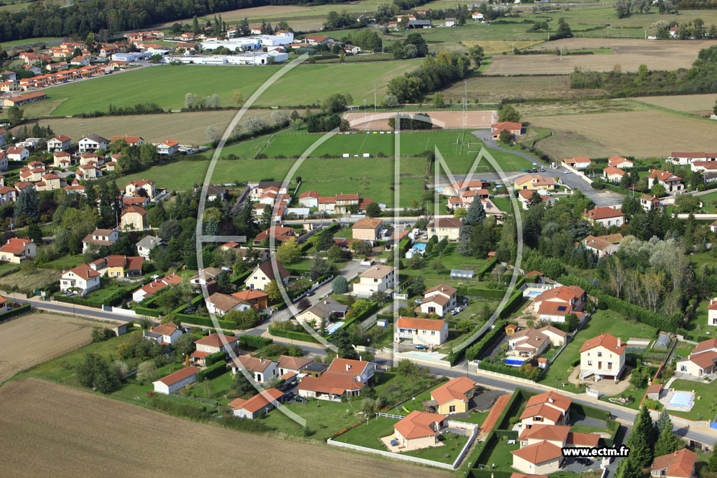 Photo arienne de Saint-Marcellin-en-Forez