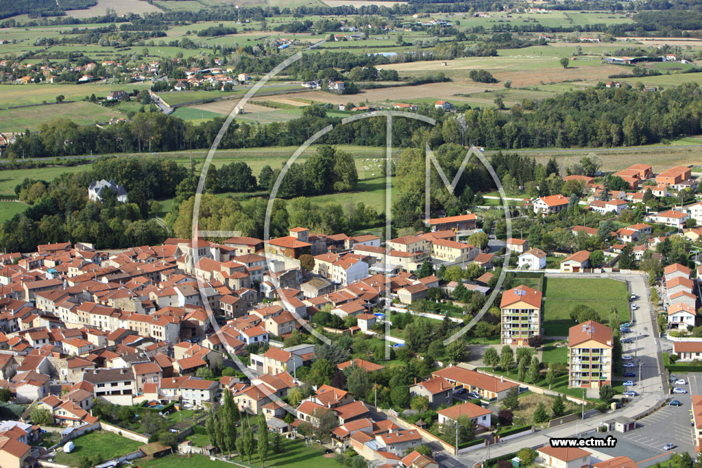 Photo arienne de Saint-Marcellin-en-Forez
