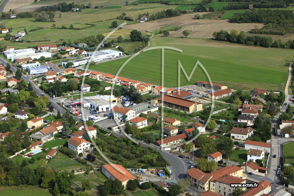 Photo arienne de Saint-Marcellin-en-Forez