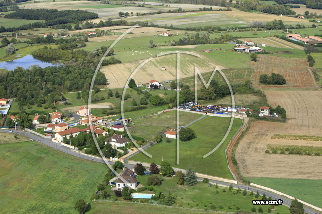 Photo arienne de Saint-Marcellin-en-Forez