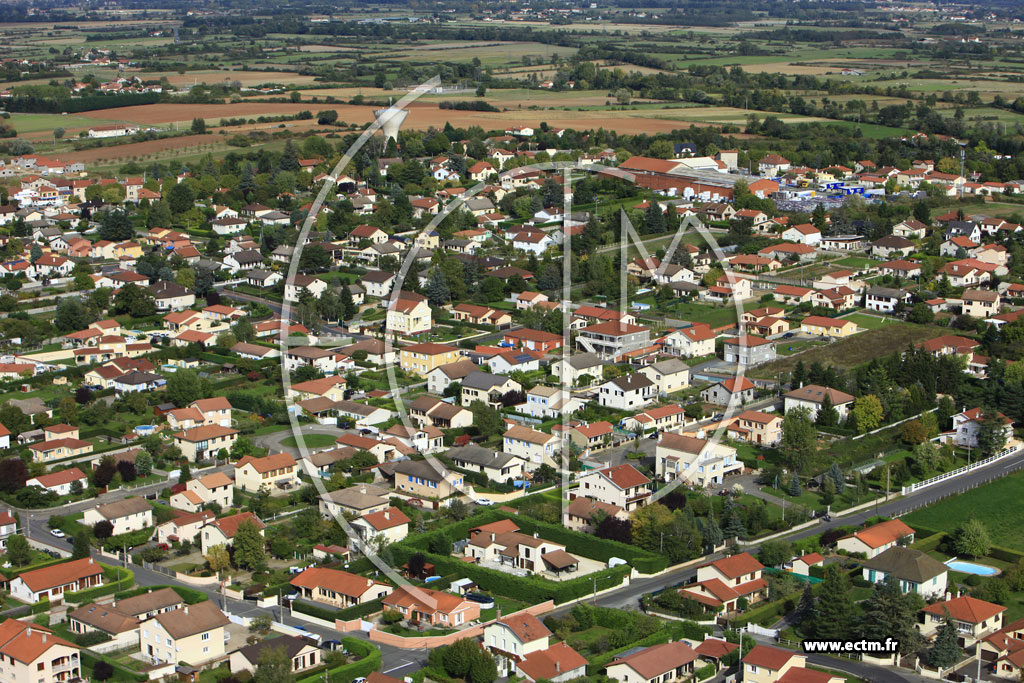 Photo arienne de Sury-le-Comtal