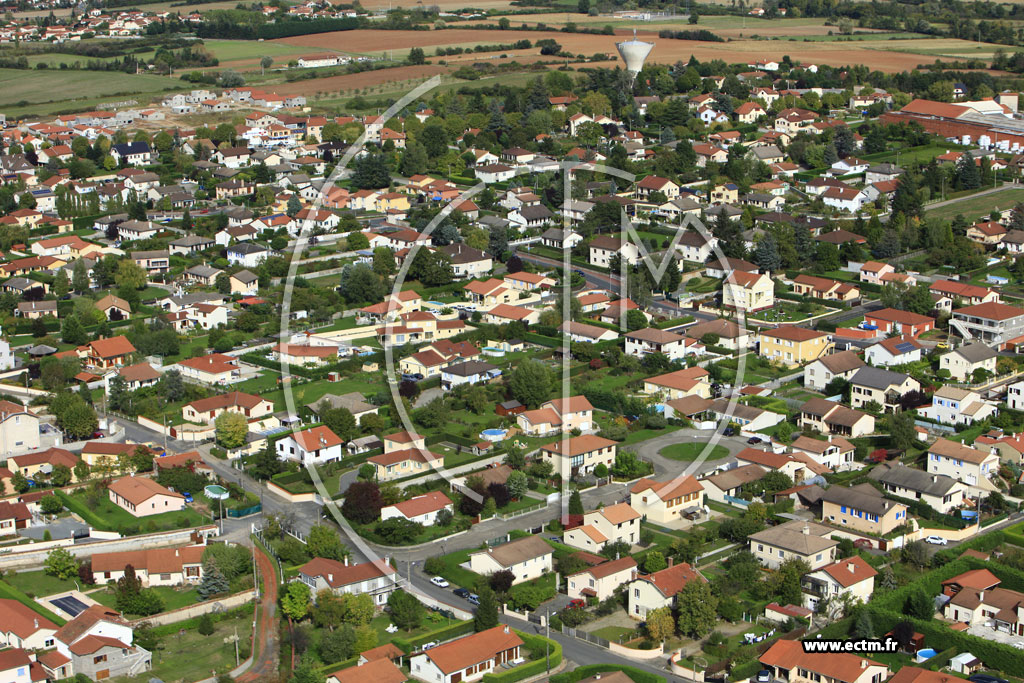 Photo arienne de Sury-le-Comtal