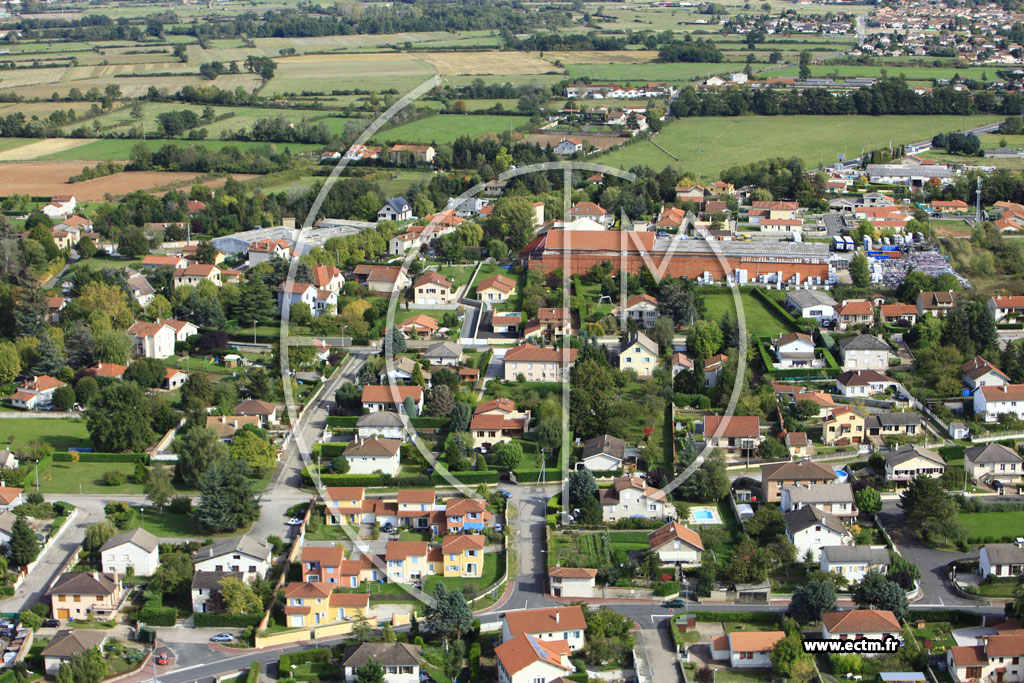 Photo arienne de Sury-le-Comtal