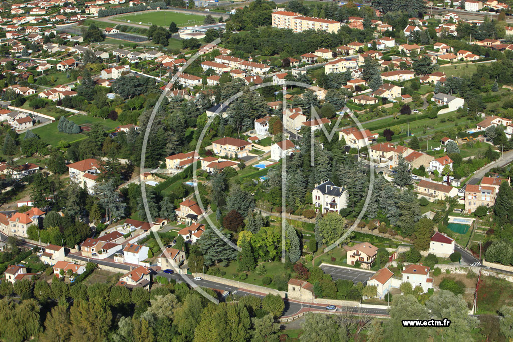 Photo arienne de Saint-Just-Saint-Rambert (Route d'Andrzieux)