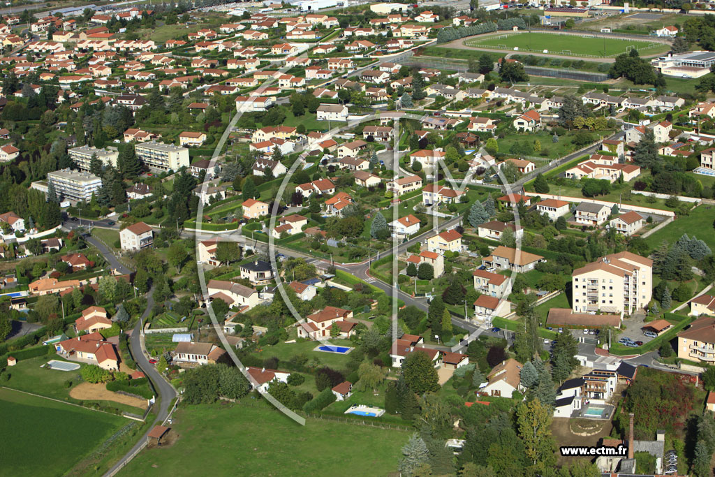 Photo arienne de Saint-Just-Saint-Rambert (Route d'Andrzieux)