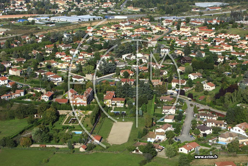 Photo arienne de Saint-Just-Saint-Rambert (Route d'Andrzieux)