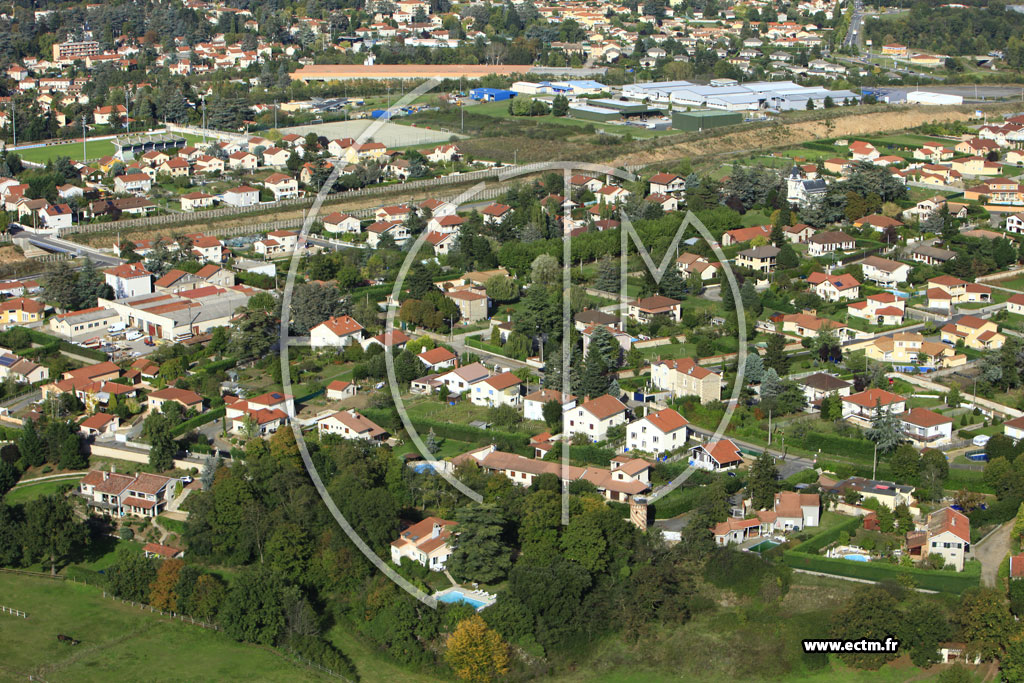 Photo arienne de Saint-Just-Saint-Rambert (Route d'Andrzieux)