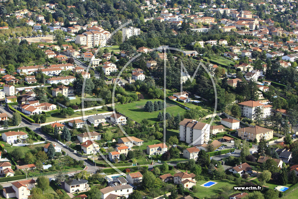 Photo arienne de Saint-Just-Saint-Rambert (Route d'Andrzieux)