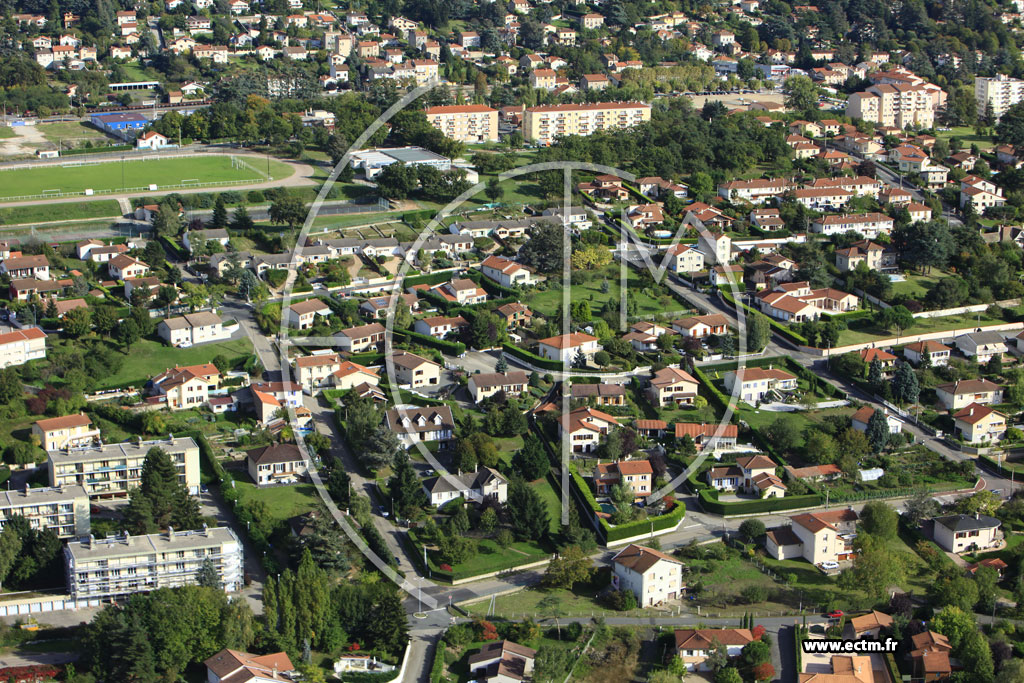 Photo arienne de Saint-Just-Saint-Rambert (Route d'Andrzieux)