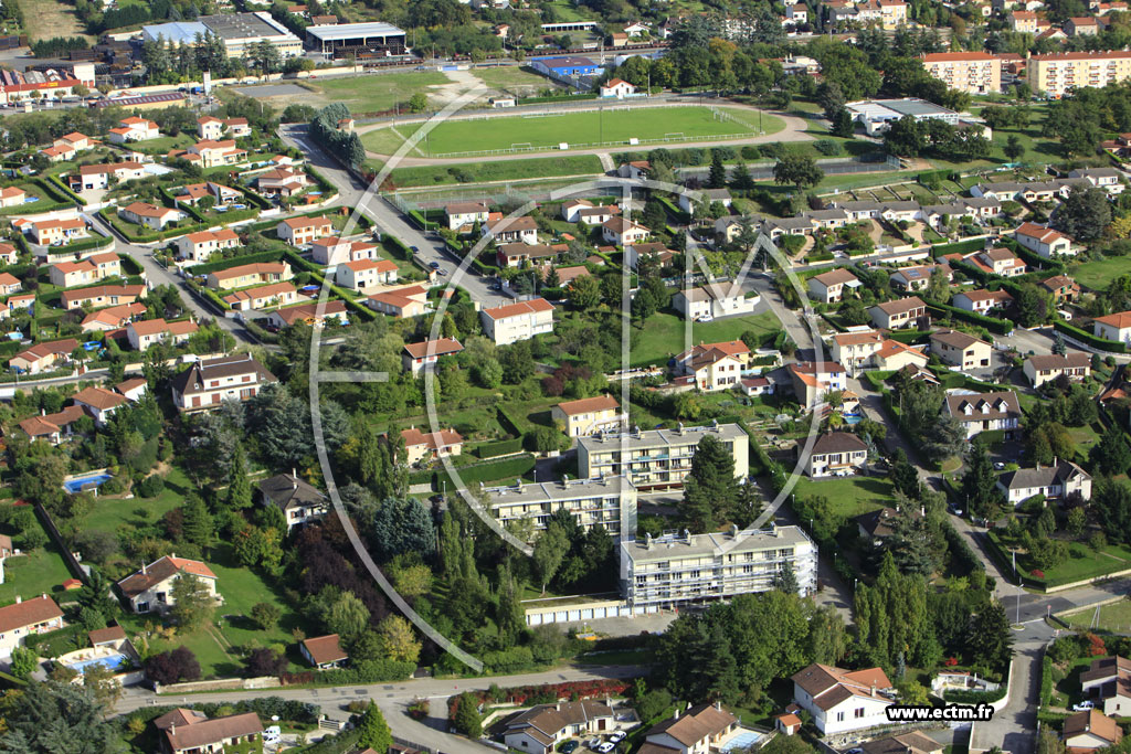 Photo arienne de Saint-Just-Saint-Rambert (Route d'Andrzieux)