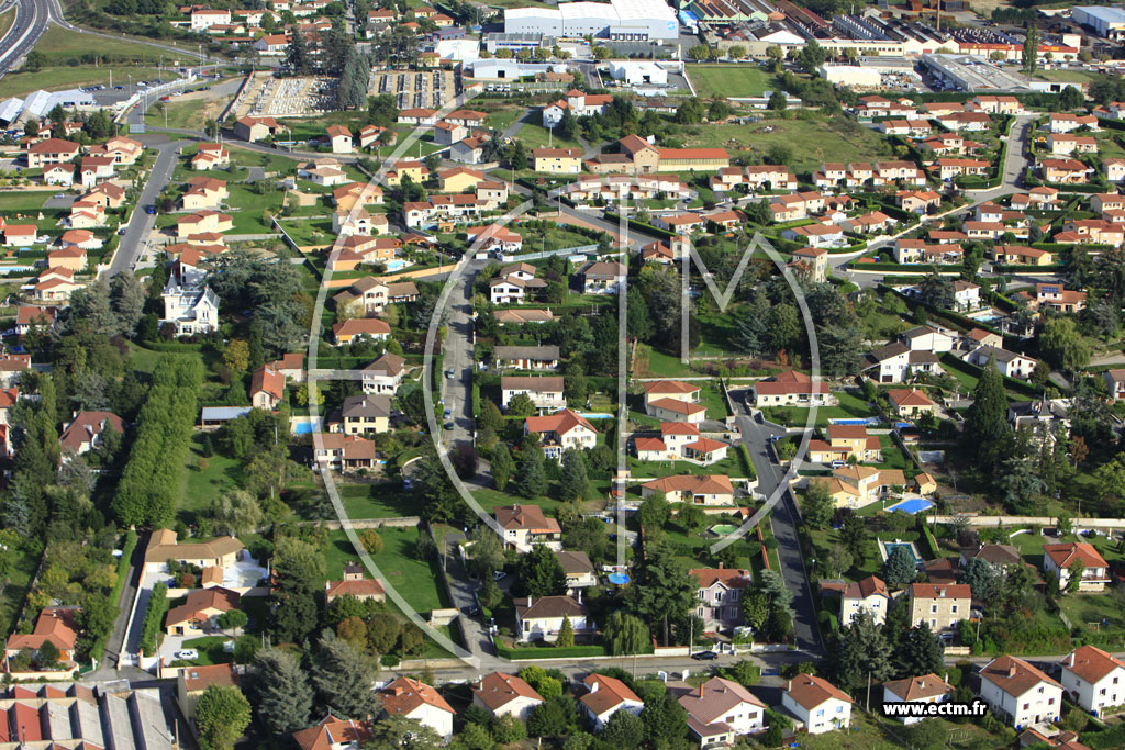 Photo arienne de Saint-Just-Saint-Rambert (Route d'Andrzieux)
