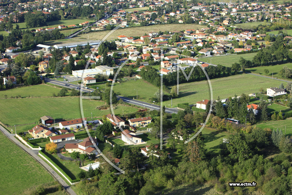 Photo arienne de Montrond-les-Bains (Route de Saint-Etienne)
