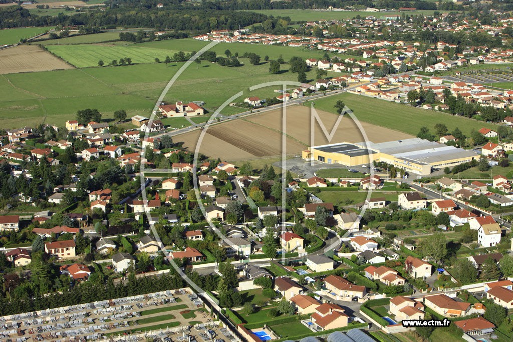 Photo arienne de Veauche (Lotissement Le Bourg)