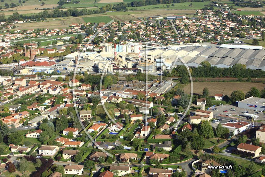 Photo arienne de Veauche (Rue Molire)