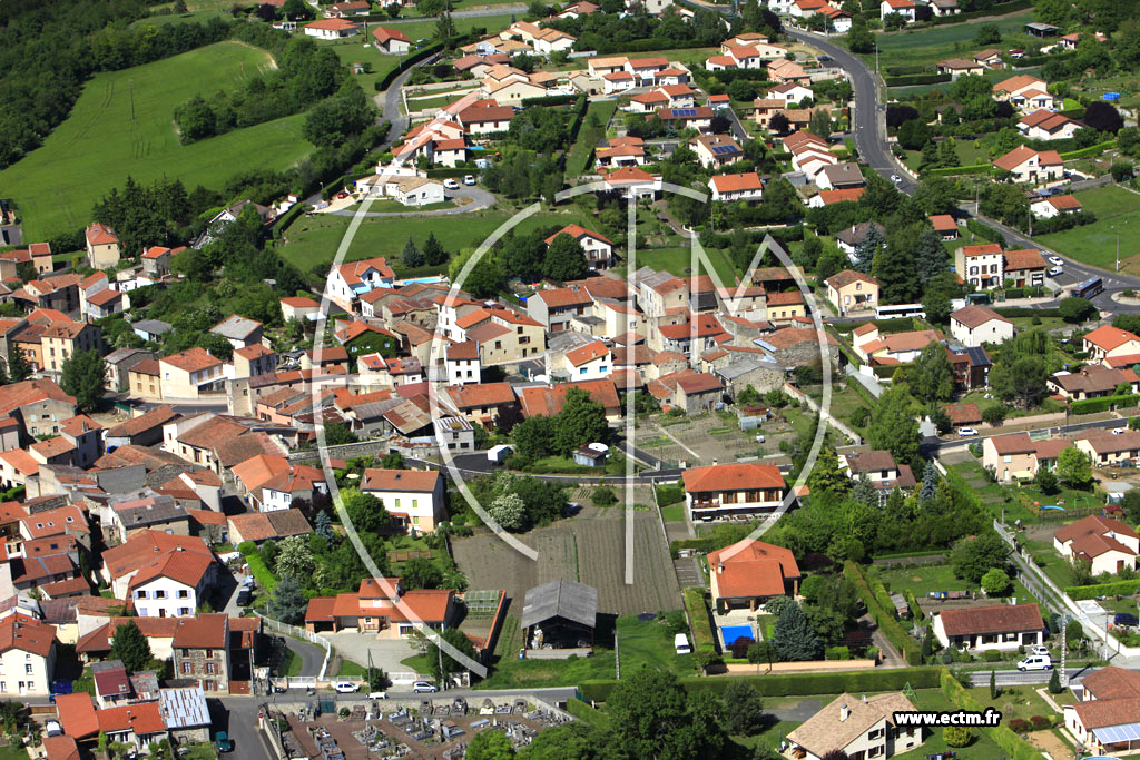 Photo arienne de Prignat-sur-Allier