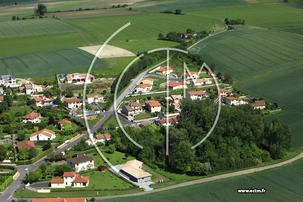 Photo arienne de Prignat-sur-Allier
