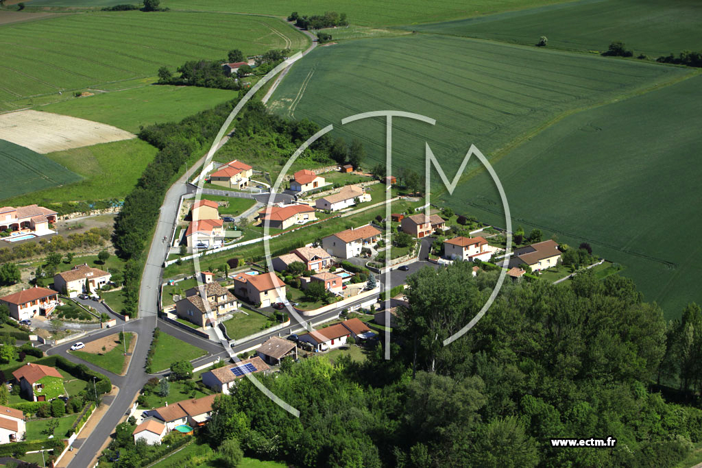 Photo arienne de Prignat-sur-Allier
