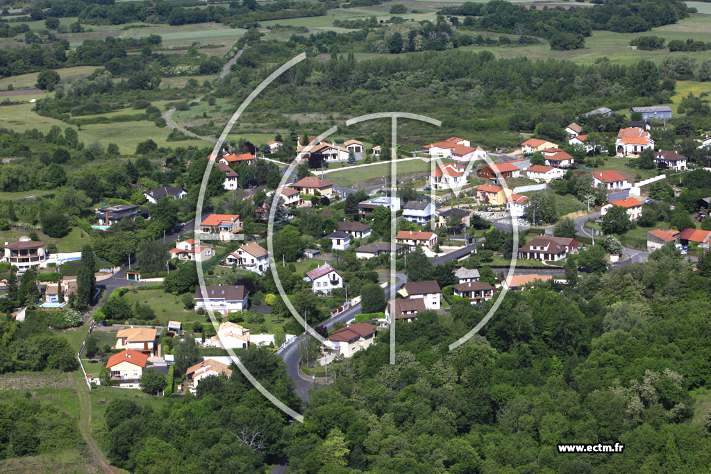 Photo arienne de Blanzat (Les Mauvaises)