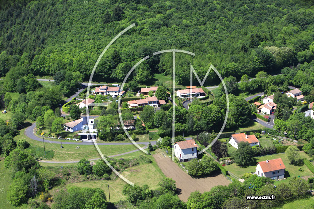 Photo arienne de Chanat-la-Mouteyre