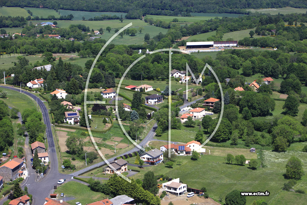 Photo arienne de Chanat-la-Mouteyre