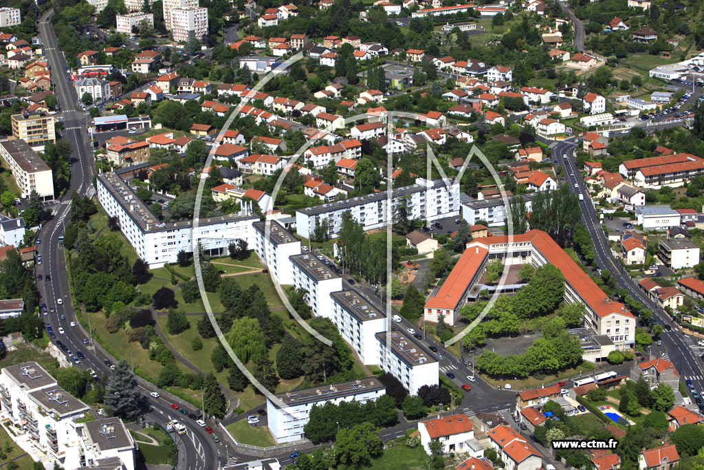 Photo arienne de Clermont-Ferrand (Avenue du Puy-de-Dme)