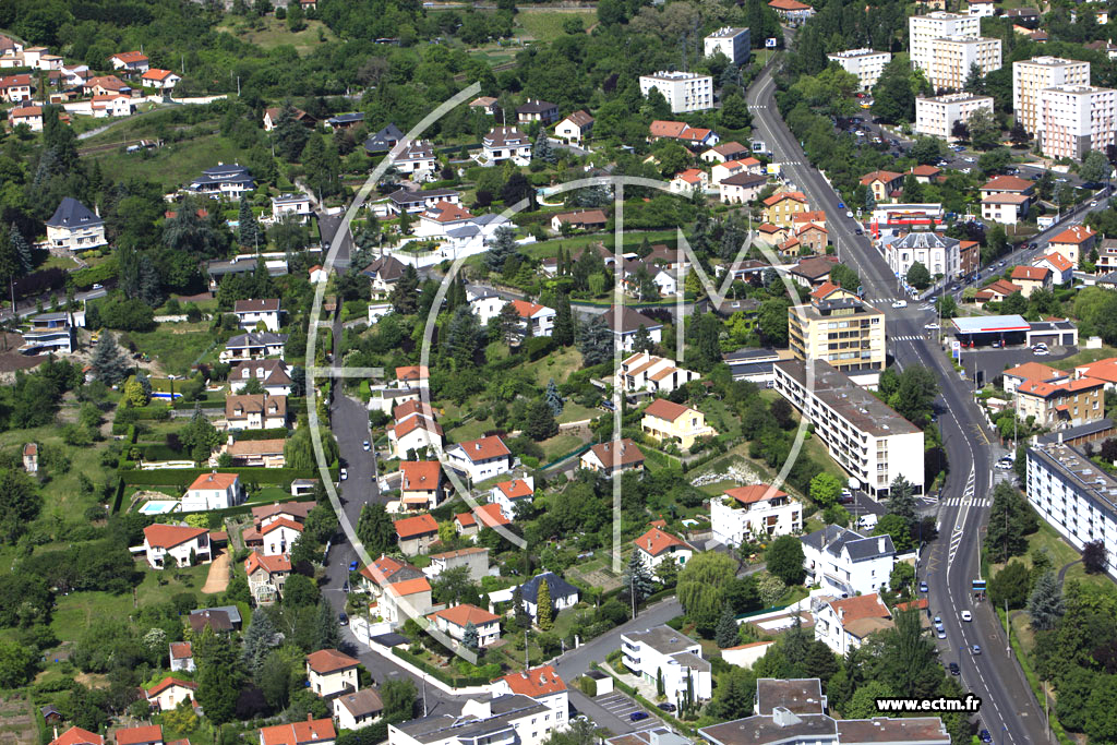 Photo arienne de Clermont-Ferrand (Avenue du Puy-de-Dme)