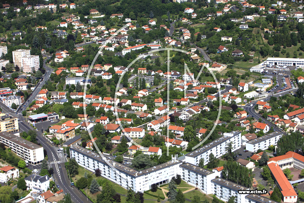 Photo arienne de Clermont-Ferrand (Avenue du Puy-de-Dme)